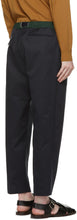 PRESIDENT's Navy Gabardine Headlight Trousers