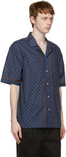 PRESIDENT's Navy Rapallo Print Rangi Short Sleeve Shirt