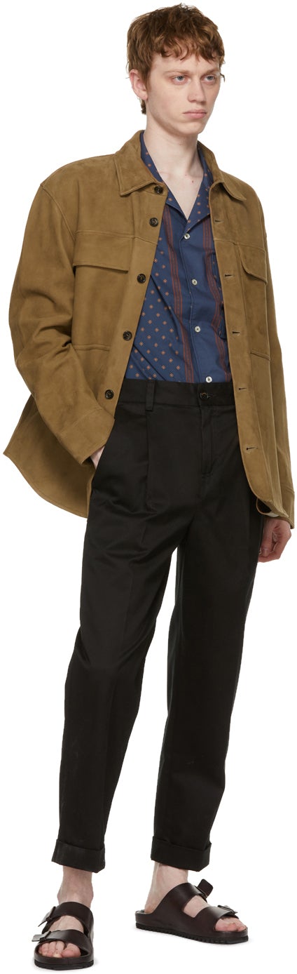 PRESIDENT's SSENSE Exclusive Black Gabardine Chino Squad Trousers