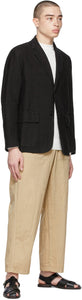 PRESIDENT's SSENSE Exclusive Black Linen Blazer