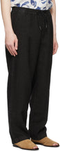 PRESIDENT's SSENSE Exclusive Black Linen Leisure Trousers