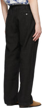PRESIDENT's SSENSE Exclusive Black Linen Leisure Trousers