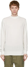 PRESIDENT's White Cotton Crepe Sweater - Pull en crêpe en coton blanc du président - 대통령의 하얀 코튼 크레이프 스웨터