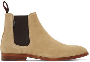 PS by Paul Smith Beige Gerald Suede Chelsea Boots - PS par Paul Smith Beige Gerald Suede Chelsea Bottes - PS By Paul Smith Beige Gerald Suede Chelsea Boots.