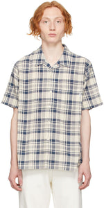 PS by Paul Smith Beige Linen Check Short Sleeve Shirt - PS by Paul Smith Beige Link Chemise à manches courtes - PS By Paul Smith 베이지 Linen 짧은 소매 셔츠 확인