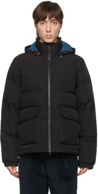 PS by Paul Smith Black Down Hooded Jacket - Ps by Paul Smith Black Down Hoodhed Jacket - PS 바울 스미스 블랙 아래로 두건이있는 자켓
