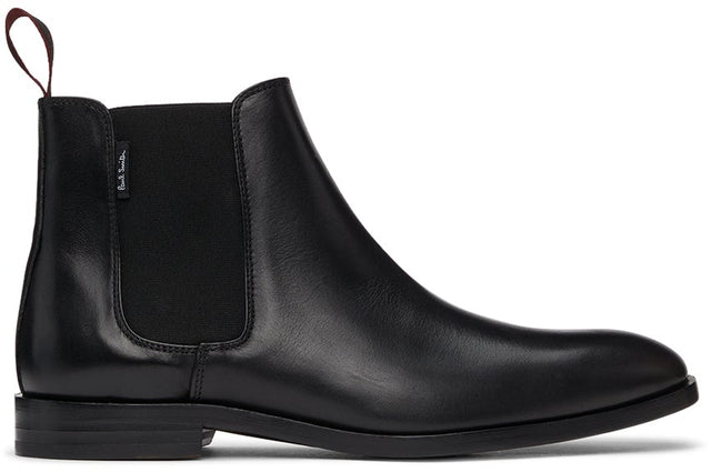 PS by Paul Smith Black Leather Gerald Chelsea Boots - PS by Paul Smith Cuir noir Gerald Chelsea Bottes - PS 바울 스미스 블랙 가죽 Gerald Chelsea Boots.
