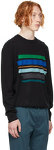 PS by Paul Smith Black Striped Pullover Sweater