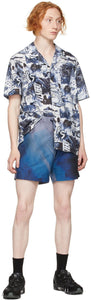 PS by Paul Smith Blue Brush Stroke Shorts