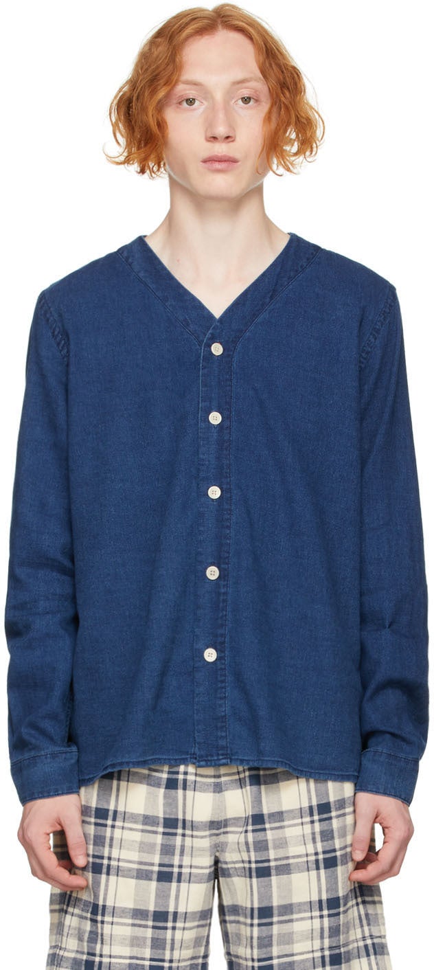 PS by Paul Smith Blue Denim Shirt - PS by Paul Smith Blue Denim Shirt - Ps 바울 스미스 블루 데님 셔츠