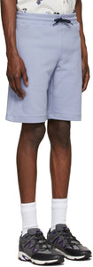 PS by Paul Smith Blue Organic Cotton Zebra Logo Shorts
