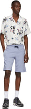 PS by Paul Smith Blue Organic Cotton Zebra Logo Shorts