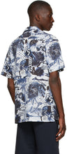 PS by Paul Smith Blue 'Pulp' Print Short Sleeve Shirt