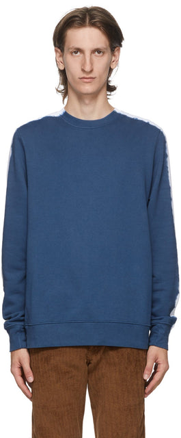 PS by Paul Smith Blue Tie-Dye Sweatshirt - PS by Paul Smith Blue Teams Sweat-shirt - PS 바울 스미스 블루 넥타이 - 염료 스웨터