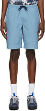 PS by Paul Smith Blue Twill Drawstring Shorts - PS by Paul Smith Blue Twill Cordon de serrage - PS 바울 스미스 블루 능 직물 Drawstring 반바지