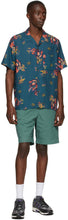 PS by Paul Smith Green Cotton Drawstring Shorts