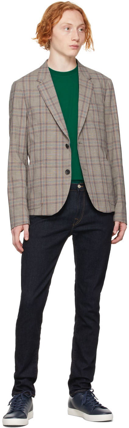 PS by Paul Smith Green Paneled Sport T-Shirt