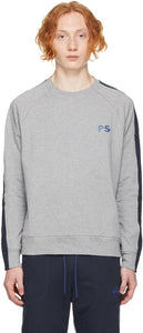 PS by Paul Smith Grey Raglan Sweatshirt - Ps by Paul Smith Grey Raglan Sweat-shirt - PS 바울 스미스 그레이 라글란 스웨터