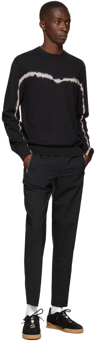 PS by Paul Smith Grey Tie-Dye Slate Sweater