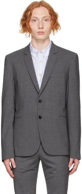 PS by Paul Smith Grey Wool Blazer - Ps by Paul Smith Grey Laine Blazer - PS 바울 스미스 회색 양모 블레이저