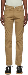 PS by Paul Smith Khaki Organic Cotton Tapered Jeans - PS by Paul Smith Kaki Khaki Coton organique Jeans coniques - PS 바울 스미스 카키 유기농 코튼 테이퍼 진 청바지