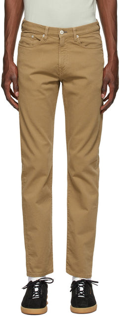 PS by Paul Smith Khaki Organic Cotton Tapered Jeans - PS by Paul Smith Kaki Khaki Coton organique Jeans coniques - PS 바울 스미스 카키 유기농 코튼 테이퍼 진 청바지