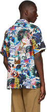 PS by Paul Smith Multicolor 'Pulp' Print Short Sleeve Shirt