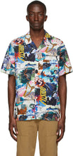 PS by Paul Smith Multicolor 'Pulp' Print Short Sleeve Shirt - PS by Paul Smith Multicolore 'Pulp' imprimé chemise à manches courtes à manches courtes - PS By Paul Smith Multicolor 'Pulp'인쇄 짧은 소매 셔츠 인쇄