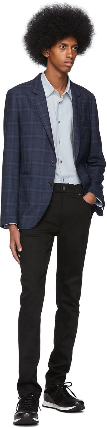 PS by Paul Smith Navy Check Unlined Blazer