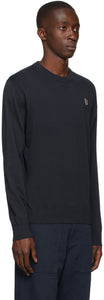 PS by Paul Smith Navy Cotton Zebra Logo Sweater