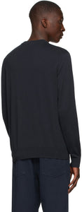 PS by Paul Smith Navy Cotton Zebra Logo Sweater