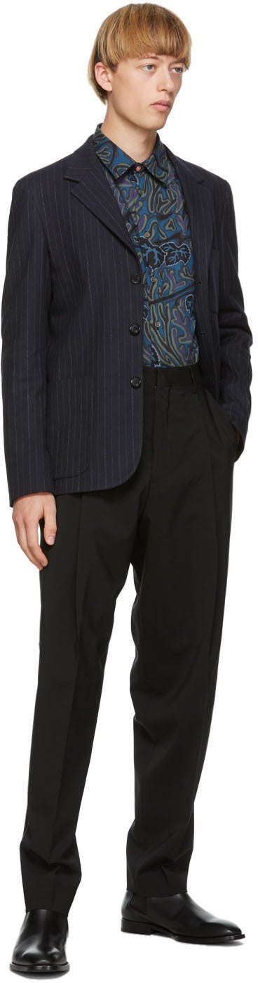 PS by Paul Smith Navy Pinstripe Blazer