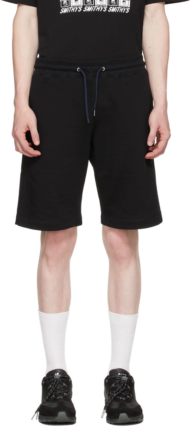 PS by Paul Smith Navy Zebra Logo Shorts - PS by Paul Smith Navy Zebra Logo Short - PS 바울 스미스 네이비 얼룩말 로고 반바지