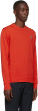 PS by Paul Smith Orange Cotton Zebra Logo Sweater