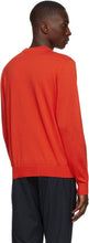 PS by Paul Smith Orange Cotton Zebra Logo Sweater