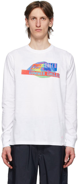 PS by Paul Smith White 'Acid Touch' Sweatshirt - PS by Paul Smith White 'Acid Touch' Sweat-shirt - PS 바울 스미스 화이트 '산성 터치'스웨터