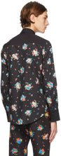 Paco Rabanne Black Floral Print Shirt