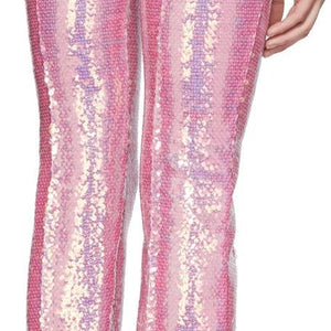 Paco Rabanne + Pink Sequin Trousers