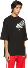Palm Angels Black Daisy Logo T-Shirt
