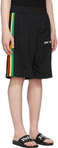 Palm Angels Black Jersey Exodus Track Shorts