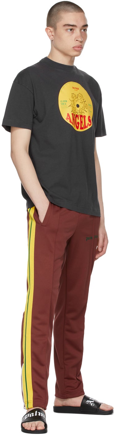 Palm Angels Black PA Records Classic T-Shirt