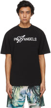 Palm Angels Black Pierced Heart T-Shirt - T-shirt coeur percé noir des palmels - 팜 천사 블랙 피어싱 된 심장 티셔츠