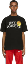 Palm Angels Black Smiley Edition Burning Head Logo T-Shirt - Palm Angels Noir Smiley Edition Burning Head Logo T-shirt - 팜 천사 블랙 스마일 에디션 레코딩 헤드 로고 티셔츠