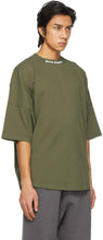Palm Angels Khaki Double Logo T-Shirt