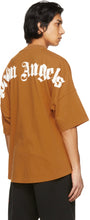 Palm Angels Orange Double Logo T-Shirt