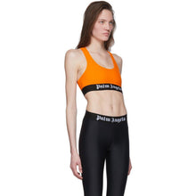Palm Angels Orange Logo Sports Bra