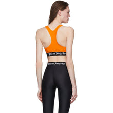 Palm Angels Orange Logo Sports Bra