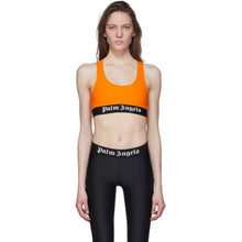 Palm Angels Orange Logo Sports Bra