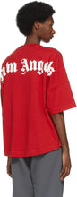 Palm Angels Red Double Logo T-Shirt