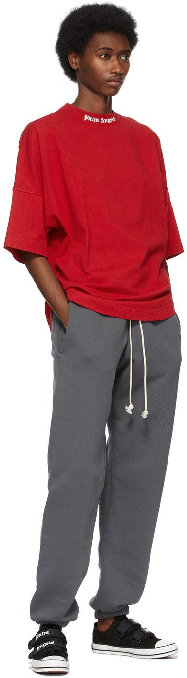 Palm Angels Red Double Logo T-Shirt